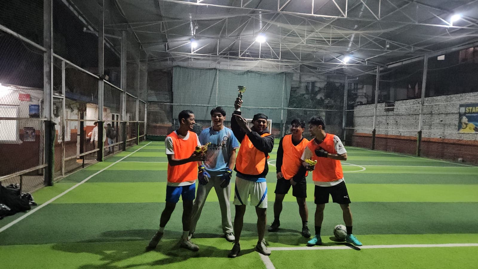 A moment from the Business Futsal League